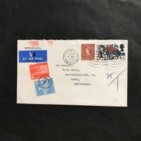 NP Brief aus ENGLAND mit T-Entwertung auf Zst 356 und 360