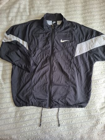 Nike Windbreaker Jacke Schwarz/Weiß Größe M