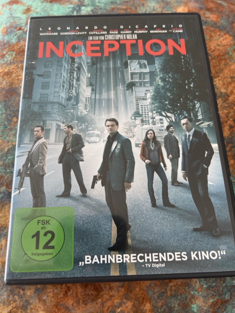 Tutti i DVDs: Inception DVD - Leonardo DiCaprio - Christopher Nolan - Top  – Usato da Egolzwil venduto da cariaschi