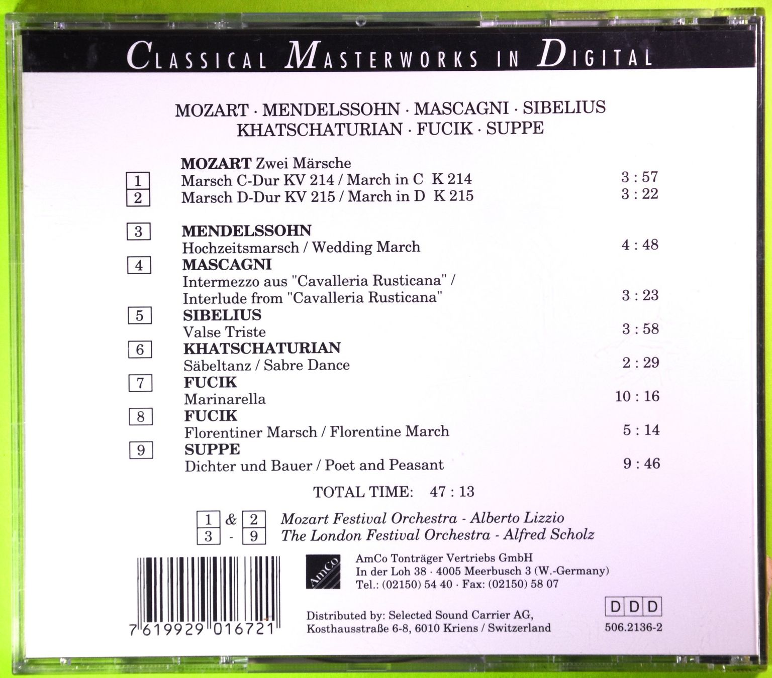 CD: FESTLICHE MÄRSCHE, INTERMEZZI UND TÄNZE – Nuovo (secondo la descrizione) da Luzern venduto da piro12 1