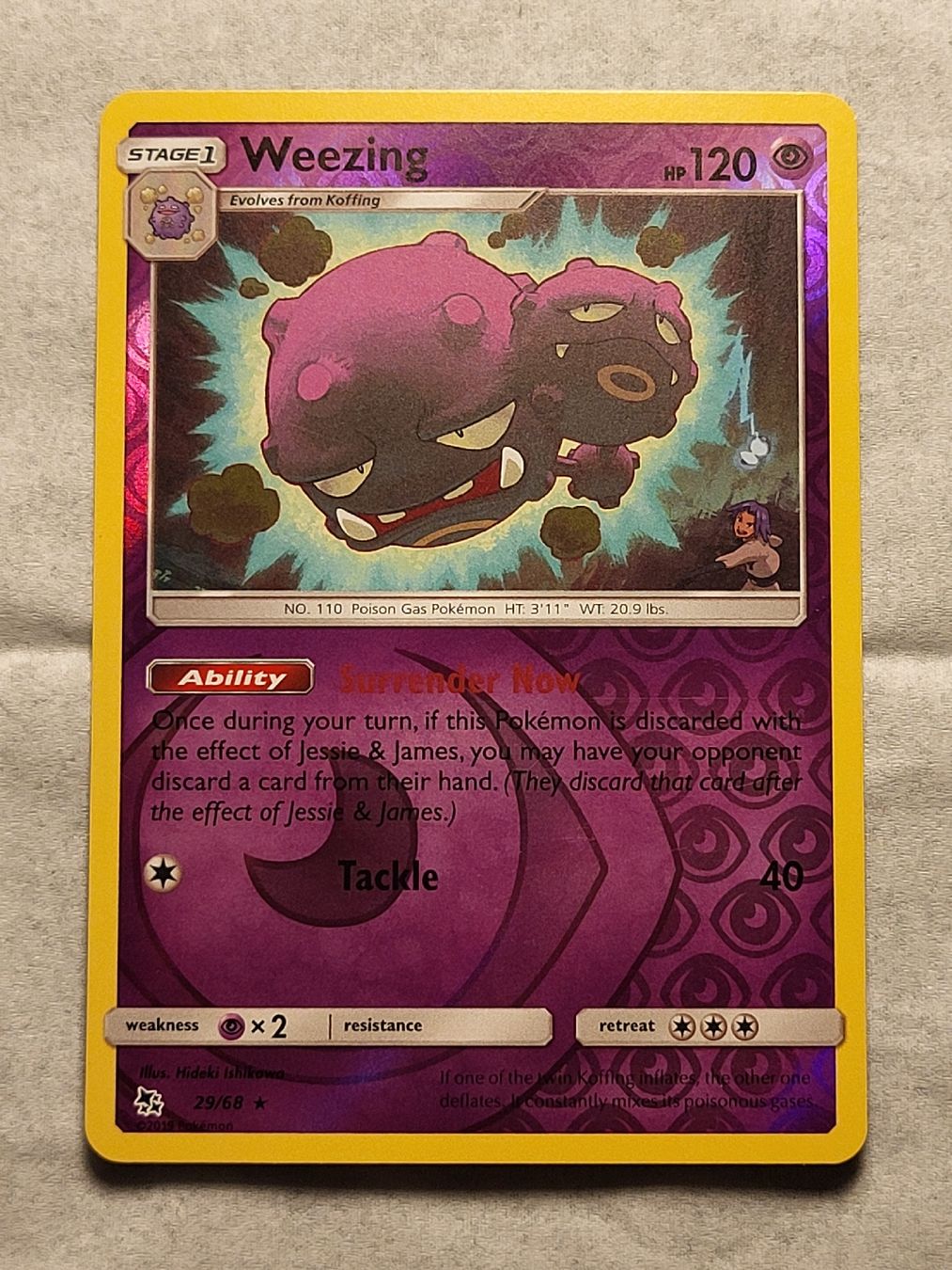 Pokémon Carte collezionabili: Weezing 29/68 (EN) Rocket – Usato da Grindelwald venduto da lego9
