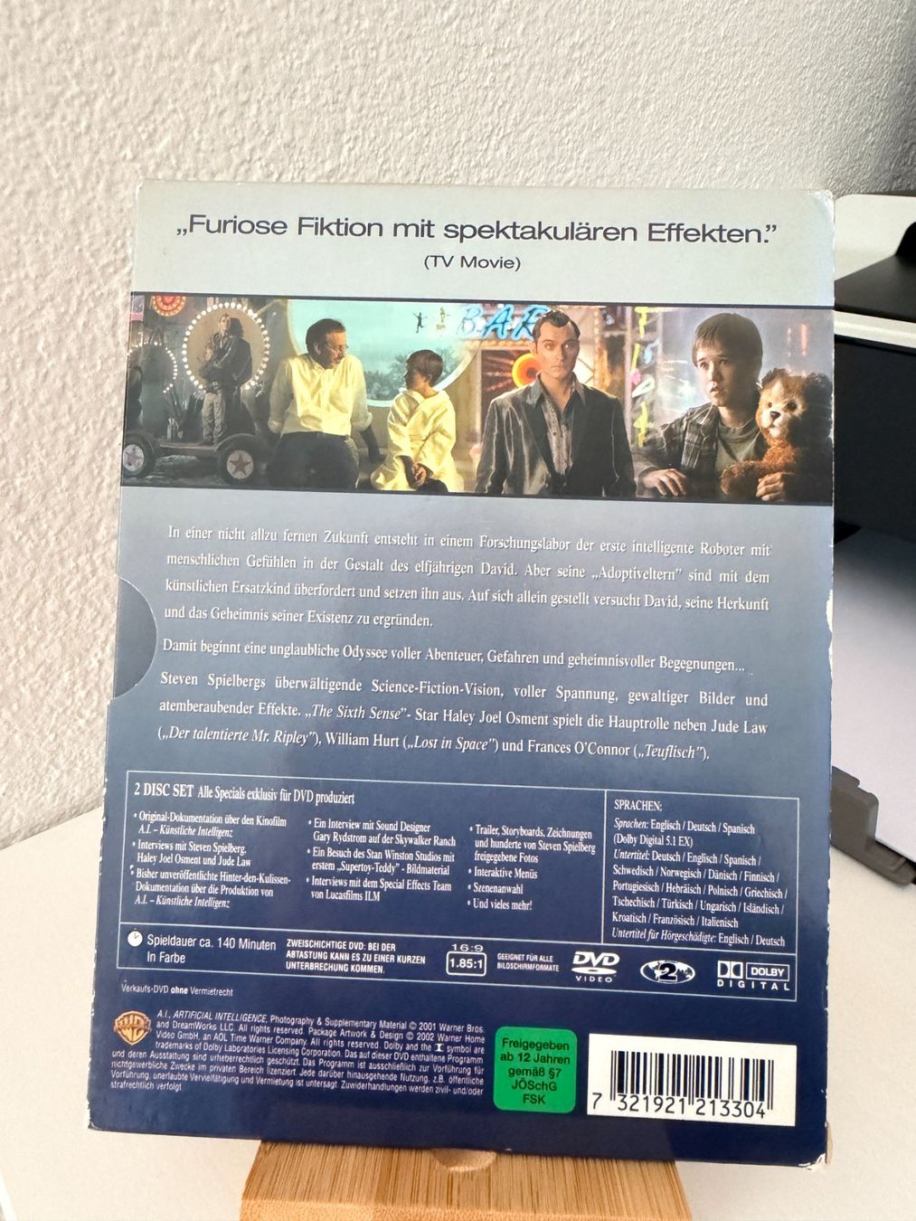 Tutti i DVDs: A.I. - Künstliche Intelligenz – Usato da Binningen venduto da samorga21 2