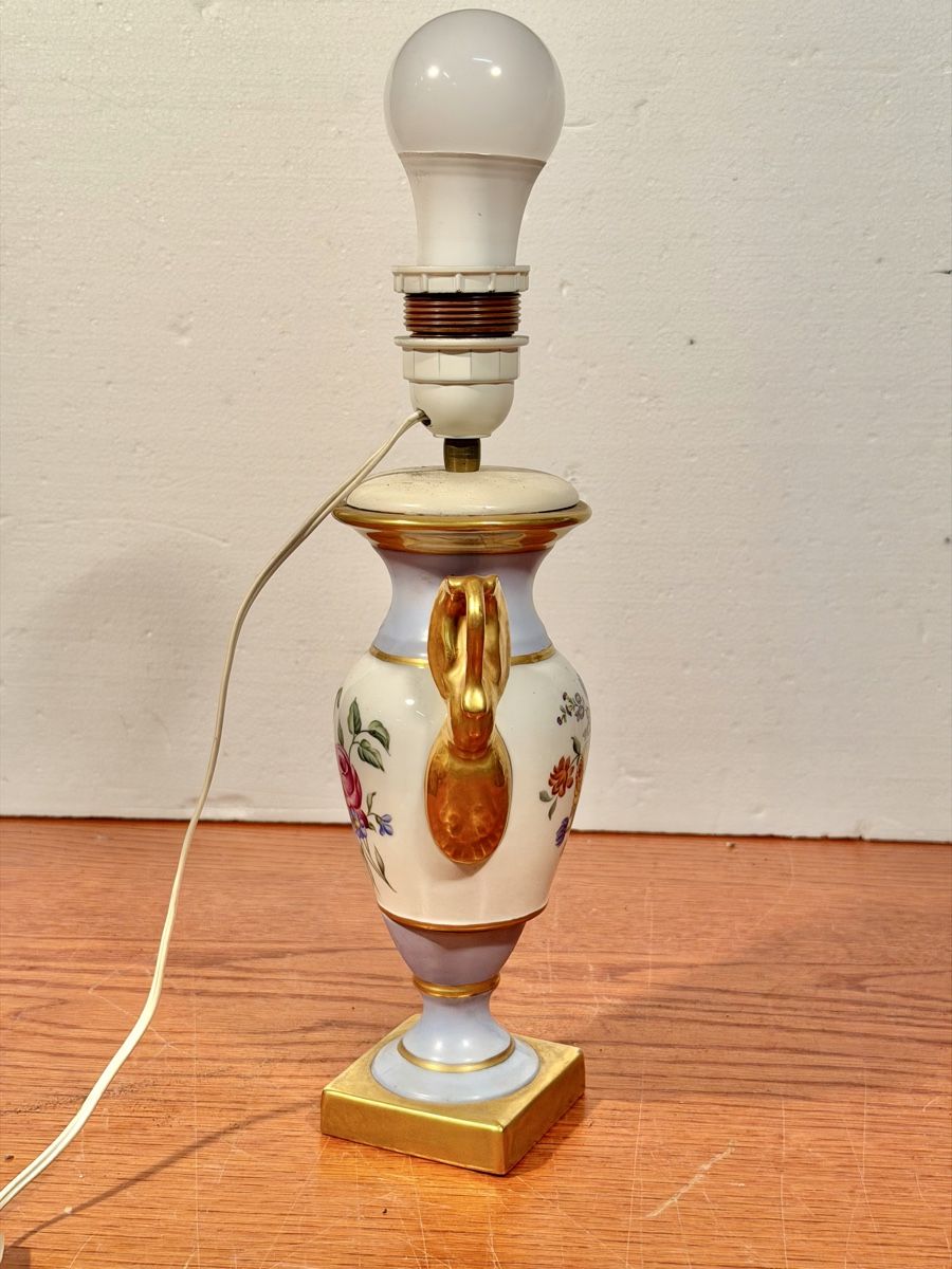 Lampade: TABLE LAMP, hand painted  porcelain – Usato da Lausanne venduto da artnouveau05 5