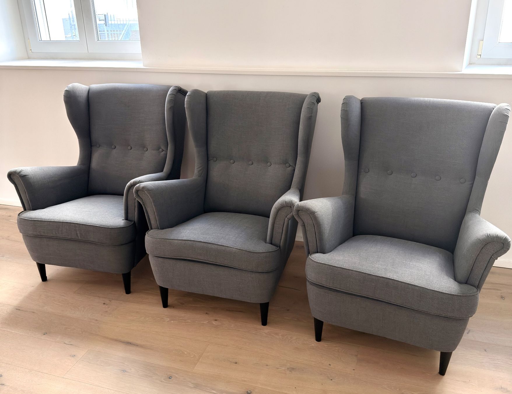 Ikea Poltrone: 3x IKEA STRANDMON Ohrensessel dunkelgrau | einz. oder im Set – Usato da Zürich venduto da flo_2lbr
