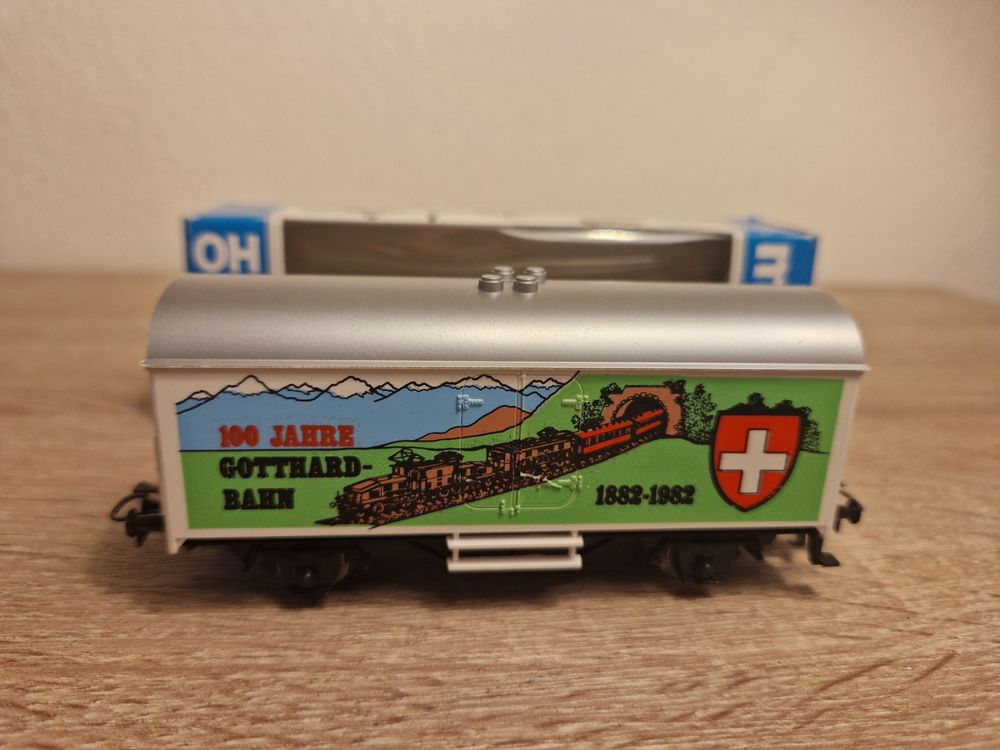 Märklin 4415 Kühlwagen Gotthard-Bahn H0 OVP NEU (Neuf avec emballage d ...