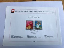 Europa Cept schweiz 4.5.1981