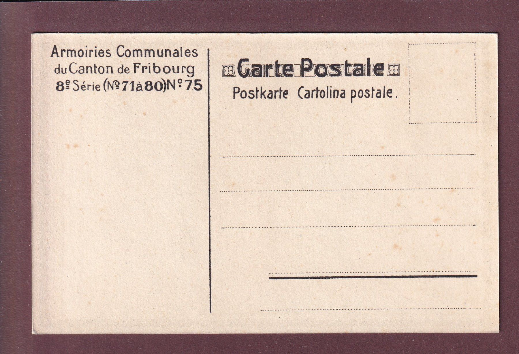 Ansichtskarten: VALLON - Blason – Gebraucht aus Pully von nicecards 1