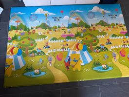 Spielmatte Yellow Bear 140 x 210 cm ABC / Jahrmarkt