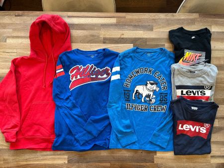 6teiliges Kleiderpaket für 12jährige, Hilfiger, Levis, Nike