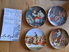 4 Anker Teller Wandteller Porzellanteller Sammelteller