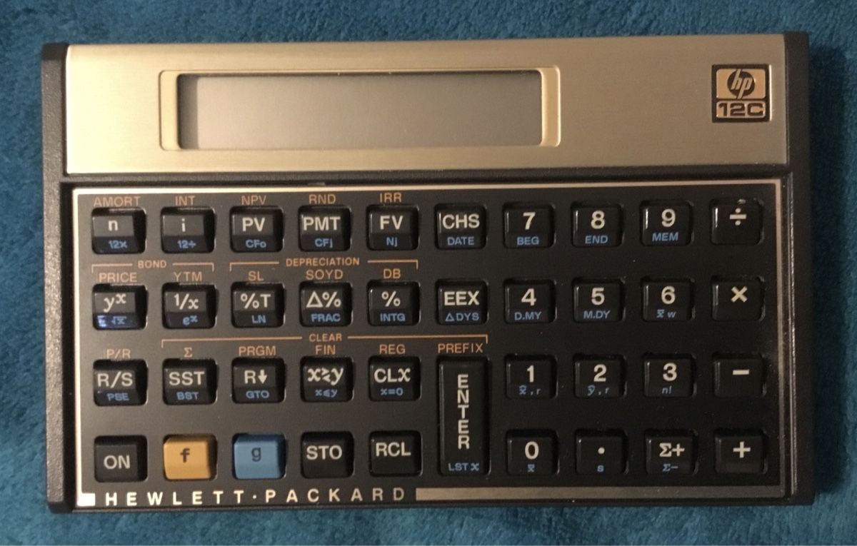 Hewlett Packard Calcolatrici tascabili: Taschenrechner HP-12C unbenutzt – Nuovo (secondo la descrizione) da Schlieren venduto da Jeajet