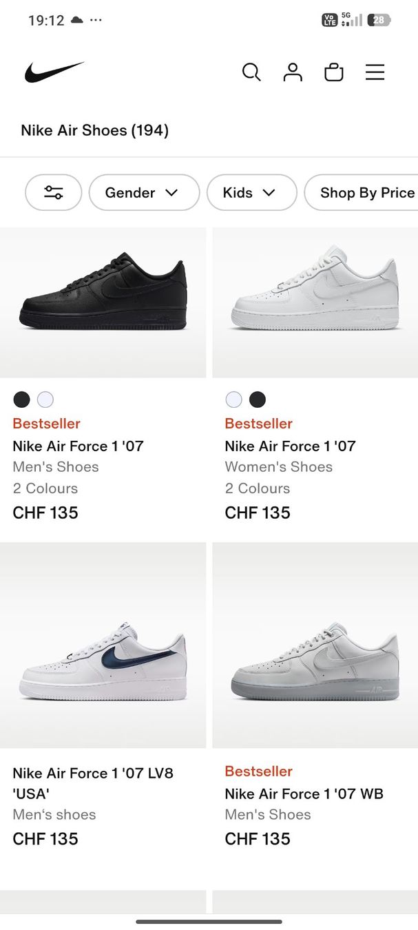 Nike Scarpe da uomo: Nike Air Force – Usato da Münchenbuchsee venduto da ben_vbw7 4