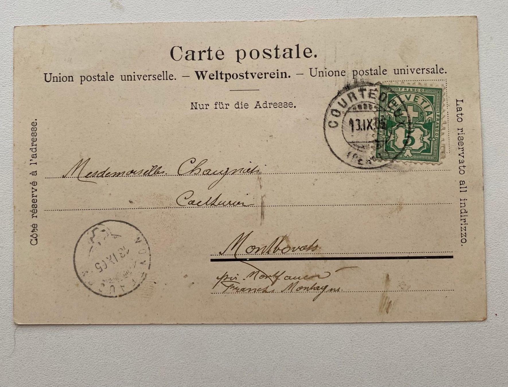 Cartoline postali: Courtedoux – Usato da courtedoux venduto da dan029 1