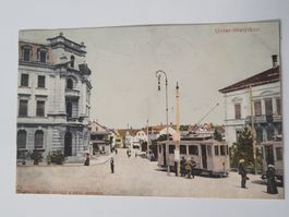 Ansichtskarte Unter-Wetzikon Tram 1907 gelaufen Rmu