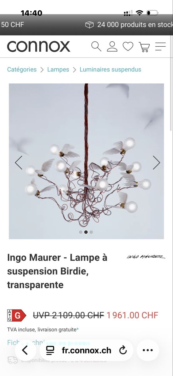 Ingo Maurer Lampen: Lampe Ingo Maurer – Gebraucht aus Genève von bha_jcf5 5
