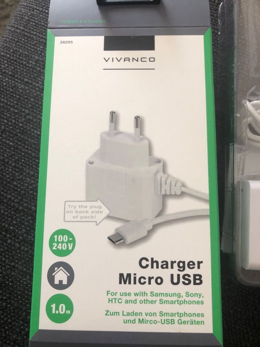 Ladegeräte: Charger Micro USB Vivanco – Neu und originalverpackt aus Abtwil SG von ale2002