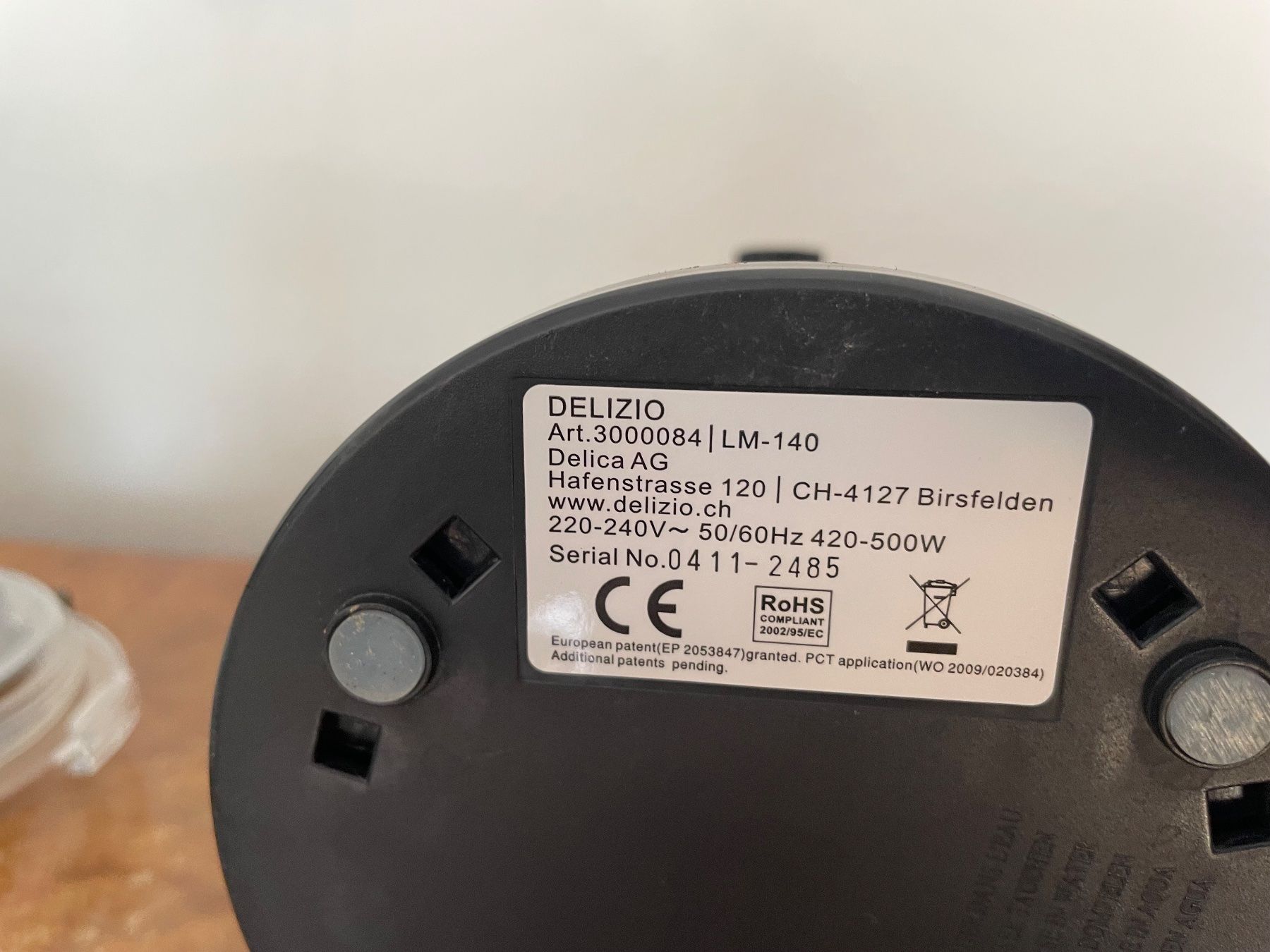 Elettrodomestici da cucina: Delizio Nonsolocafe Milchschäumer LM-140 – Usato da Zürich venduto da Arcana_Fail 3