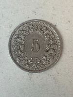 5 Rp. 1953 vz- – schöne Patina – gutes Sammlerstück