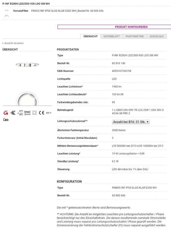 LED Decken-Einbauleuchte Zum Tobel Panos (Neu und originalverpackt) in ...