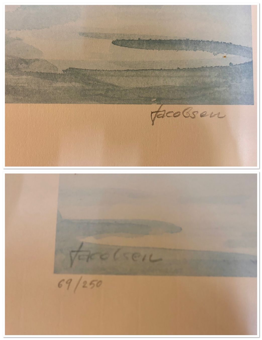 Foto & Immagini: Kunstdrucke Knud Jacobson signiert 3er Set gerahmt – Usato da Hindelbank venduto da brm_72zv 2