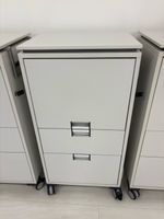 Rollcontainer mit 2 Schubladen und Fach weiss guter Zustand