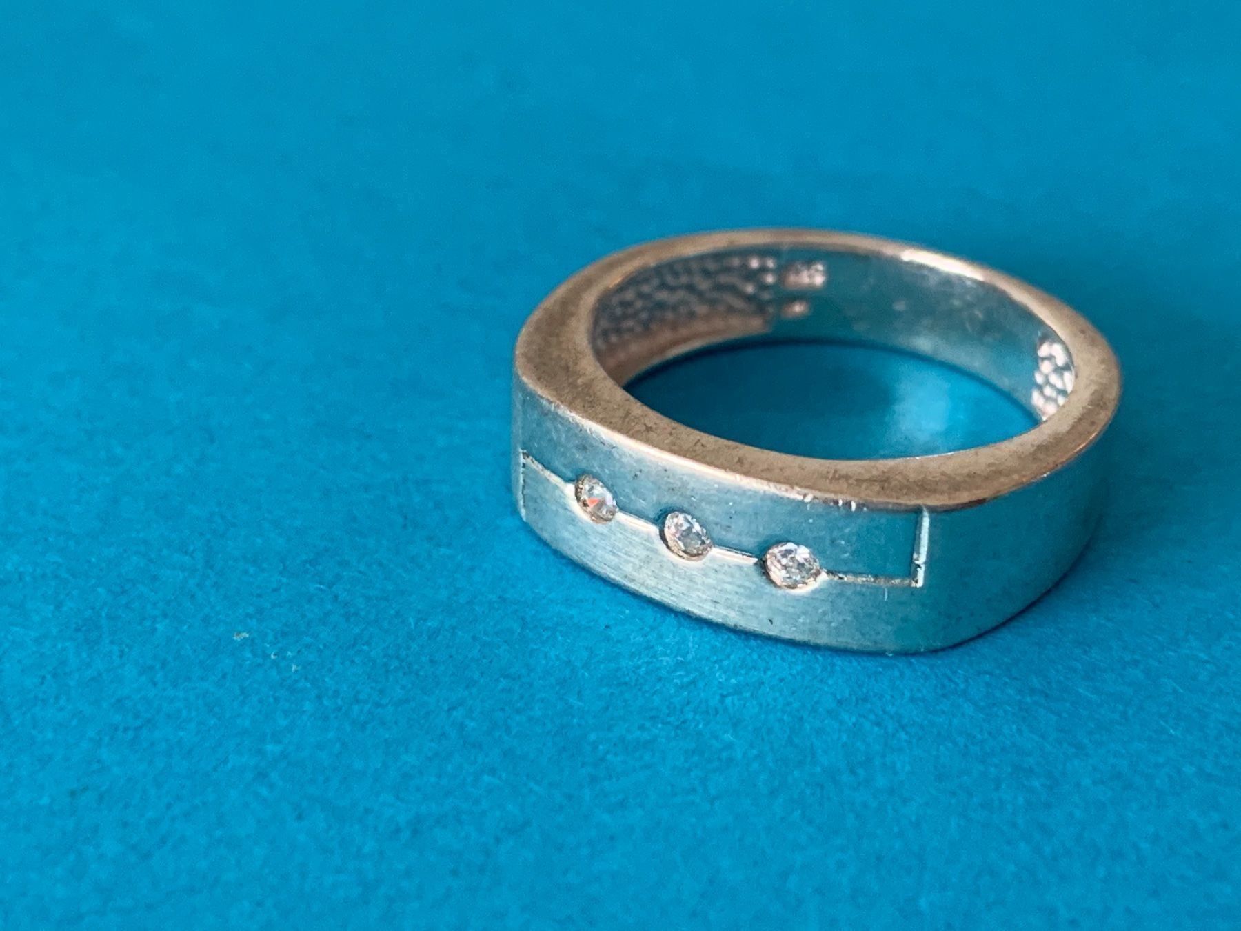 Ringe: Ring Silber 3 Steine quadro 53/54/55/58 – Gebraucht aus Dittingen von Bijoubelle 7