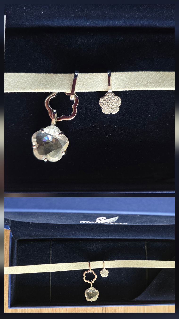 Swarovski Pendentifs: Swarovski Blumen Anhänger Kette chocker – D'occasion à Niederhasli par 8155irae