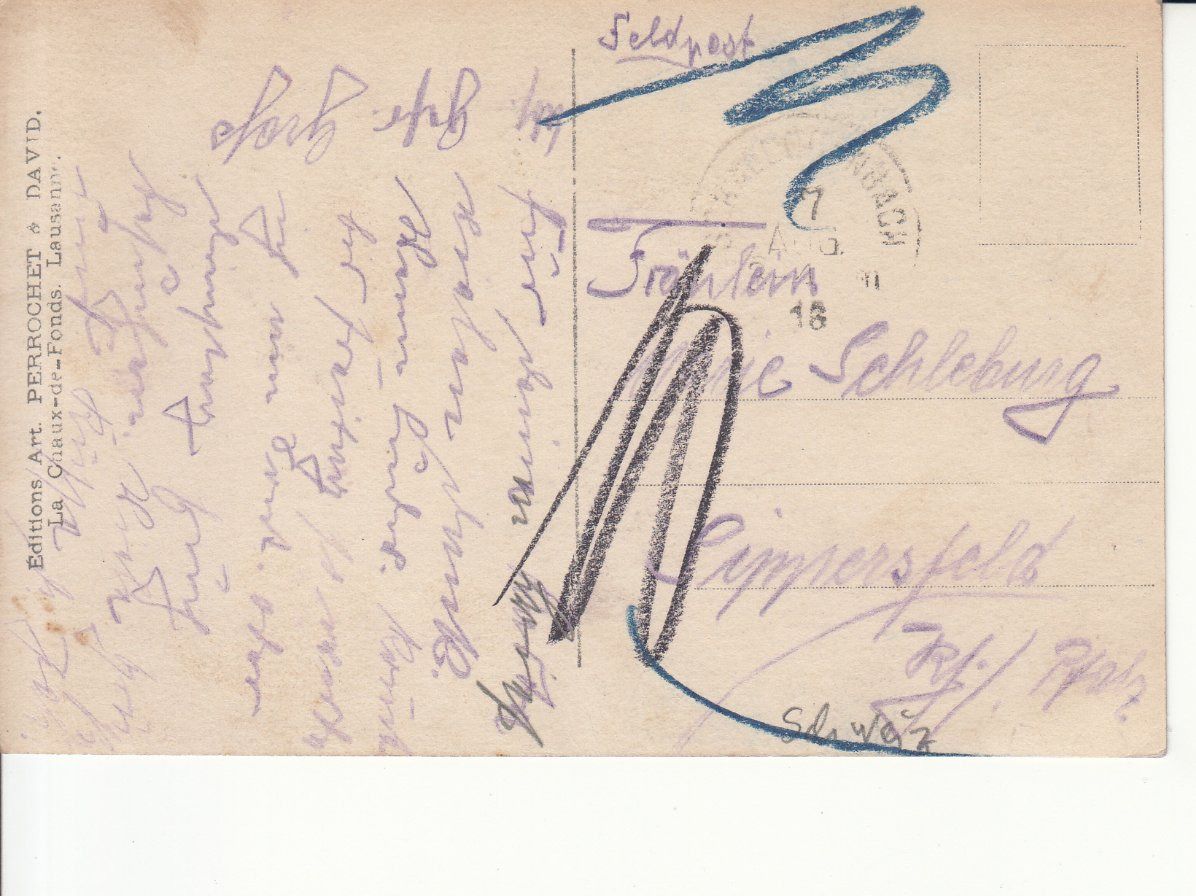 Cartoline postali: Glion 1916 – Usato da Bürglen TG venduto da StampGraf 1