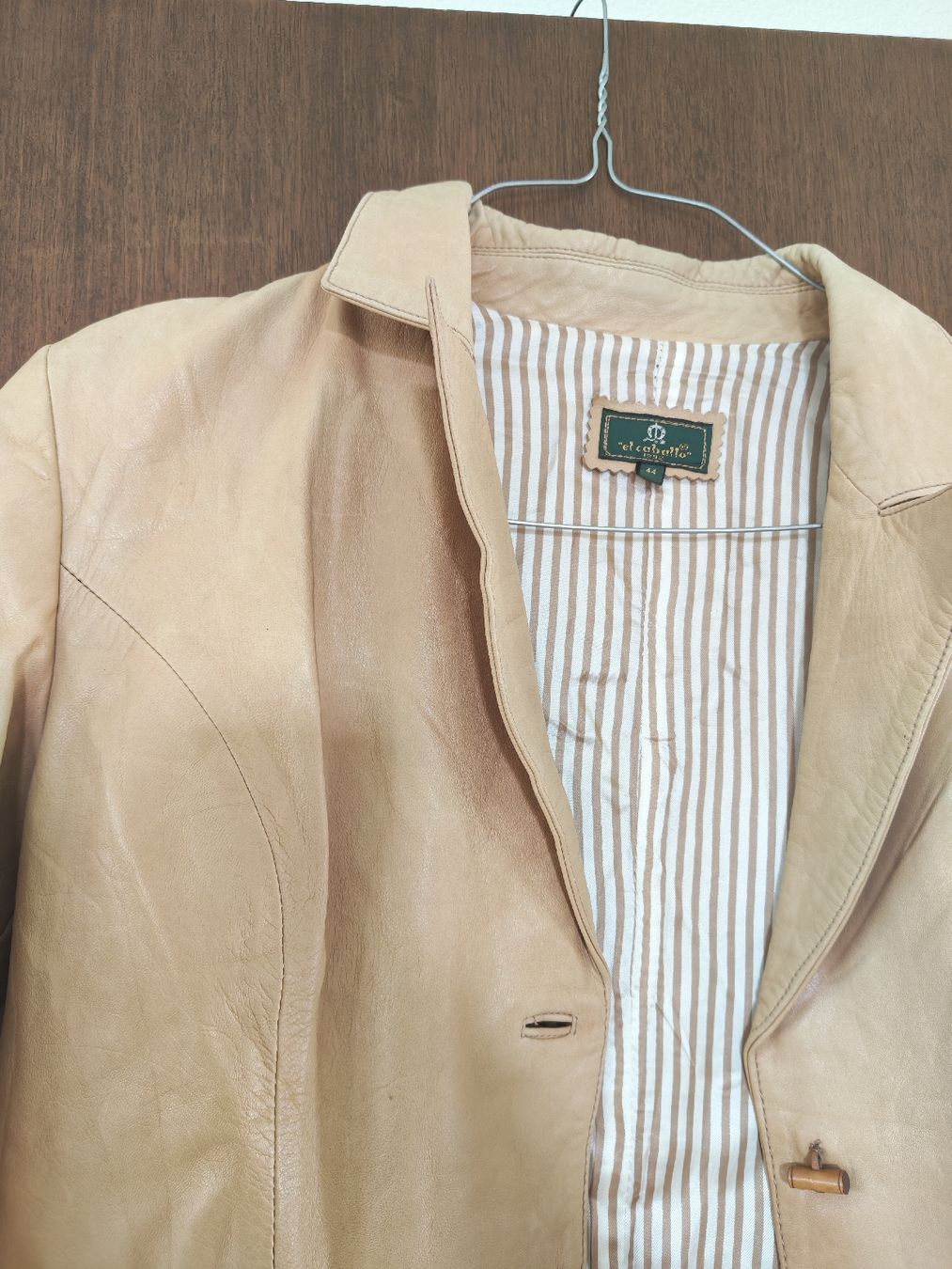 Vestes: El Caballo Lederjacke beige – D'occasion à Zug par elenaanna 1