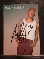 Malik Harris - handsignierte Autogrammkarte