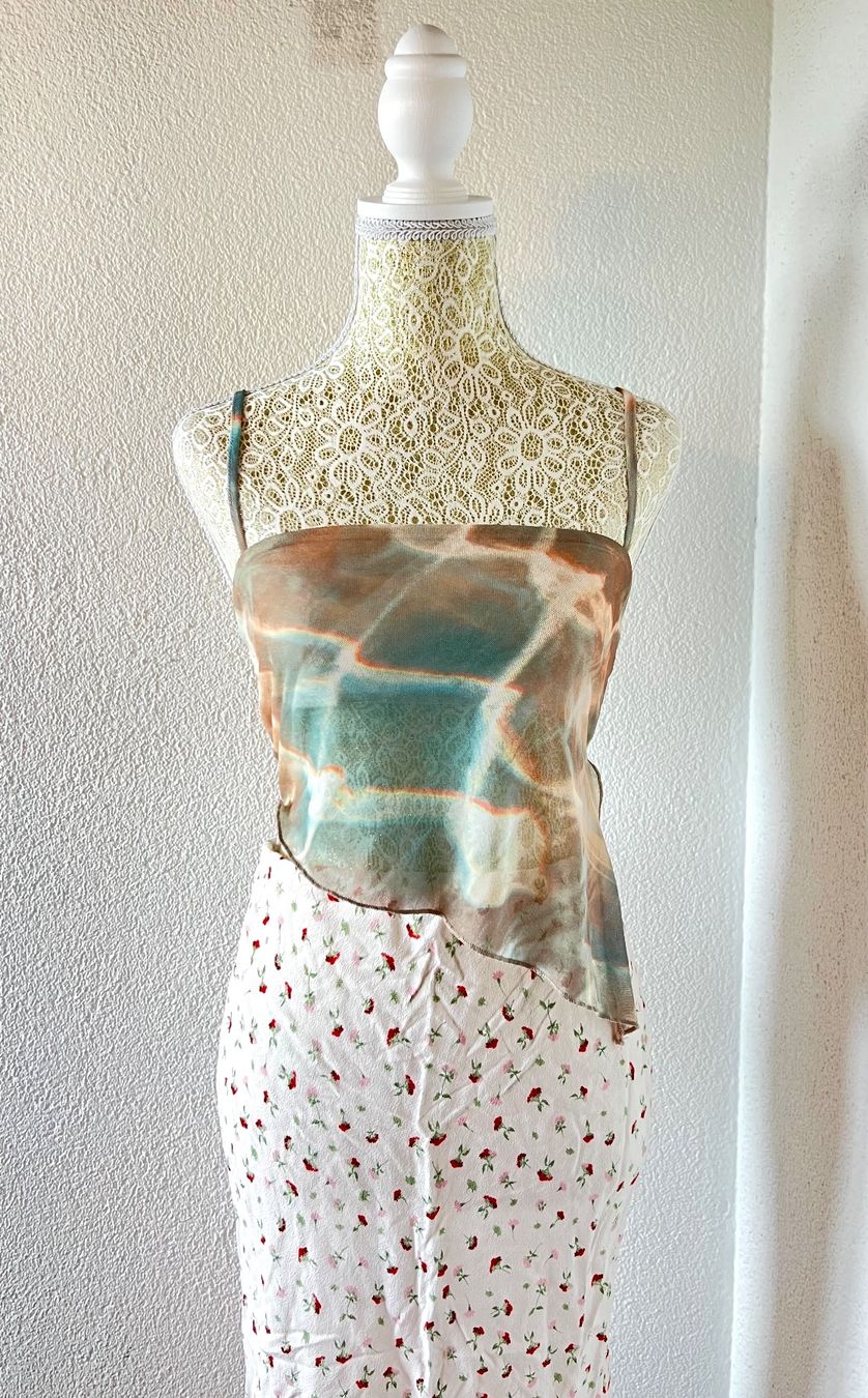 Pull&Bear Top: 90s sheer silk cami top – Nuovo (secondo la descrizione) da Otelfingen venduto da houseofstae 3