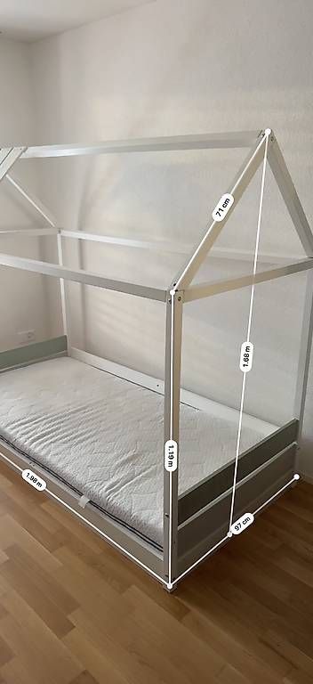Letti: Kinderbett Bett mit Matraze – Usato da Biel/Bienne venduto da Thierry840