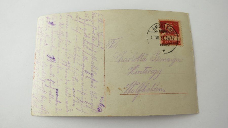 Cartoline postali: Ennetbühl / SG - mit Säntiskette - 1921 – Usato da Jona venduto da centumprata 1
