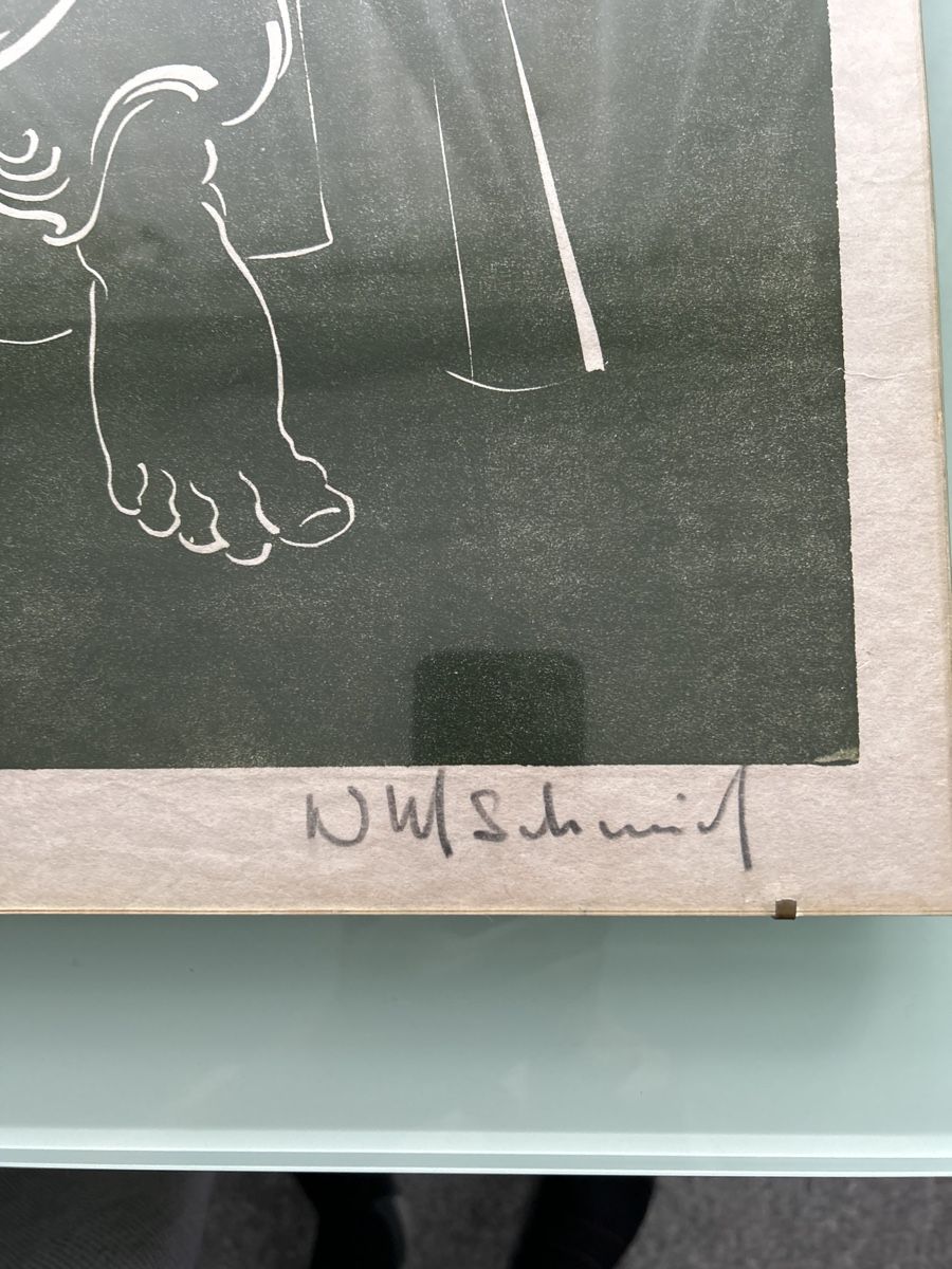 Foto & Immagini: Original Linolschnitt, Künstler N.W.Schmid – Usato da St.Gallen venduto da lala19 1