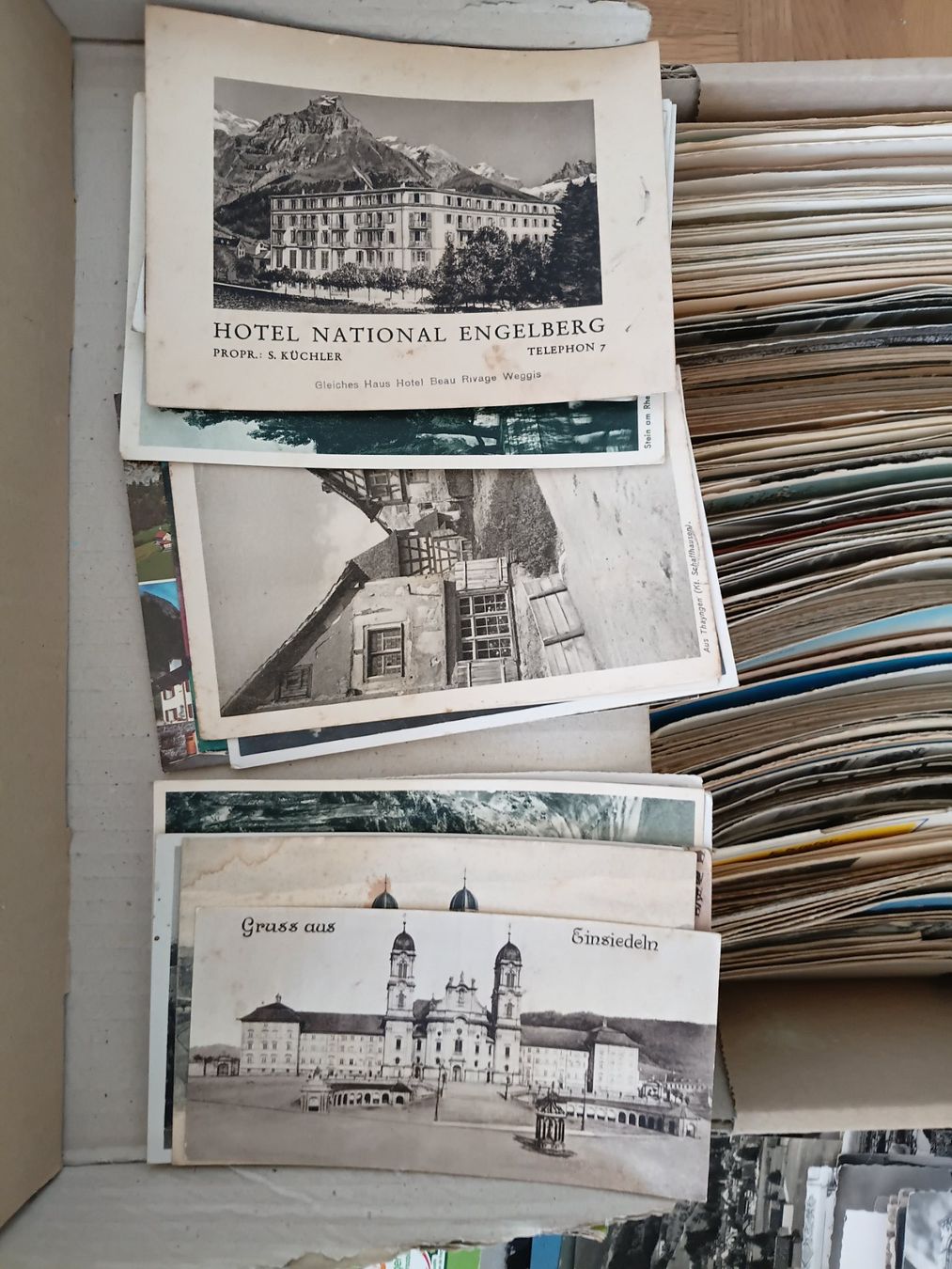 Cartoline postali: Riesen Posten über 300 Ansichtskarten, Nachlass, ab 1850 – Usato da Abtwil SG venduto da Ahuu