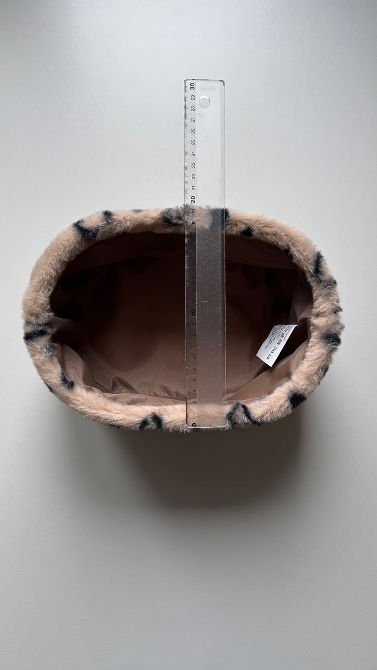 Altro per la casa: Korb Leopard Print Kunstfell mit Lederriemen neu – Nuovo (secondo la descrizione) da Luzern venduto da Ecila007 3