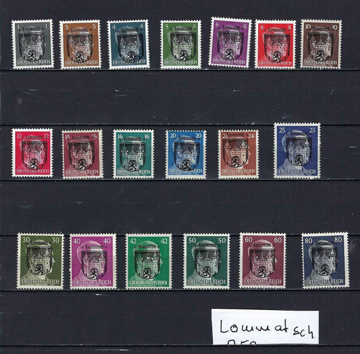 Tutti i francobolli: WKII Lokalausgabe Lommatsch  ** – Nuovo e nell'imballaggio originale da Altstätten SG venduto da Nandodax