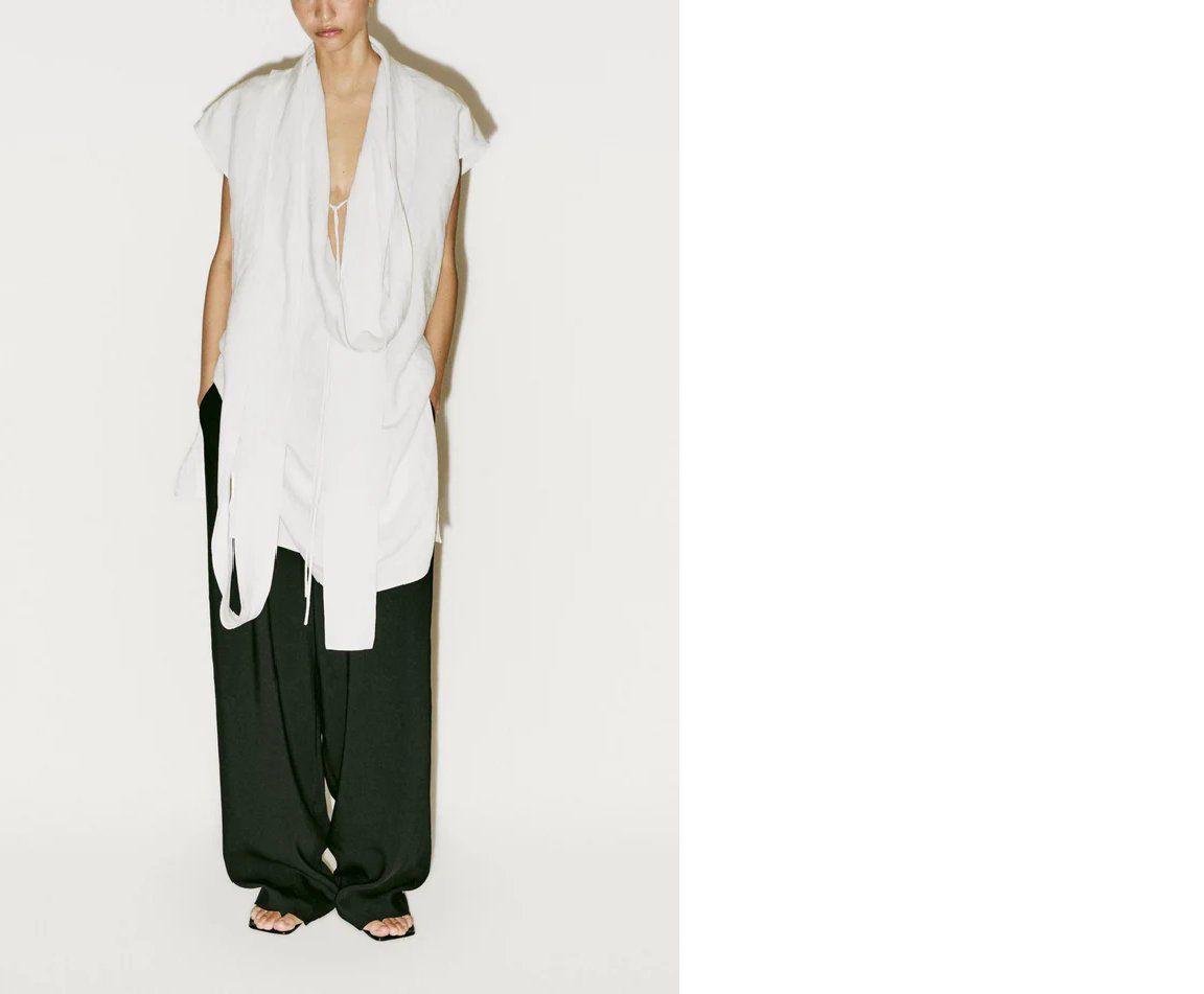 Massimo Dutti Tuniche: Massimo Dutti - Leinen-Tunikahemd Gr. S – Nuovo e nell'imballaggio originale da Bäch SZ venduto da ValentinaKH