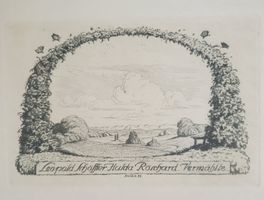 Radierung Leopold Schöffler Hulda Röschhard seltene grafik.