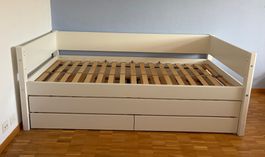 Flexa Bett mit Ausziehbett und Schubladen
