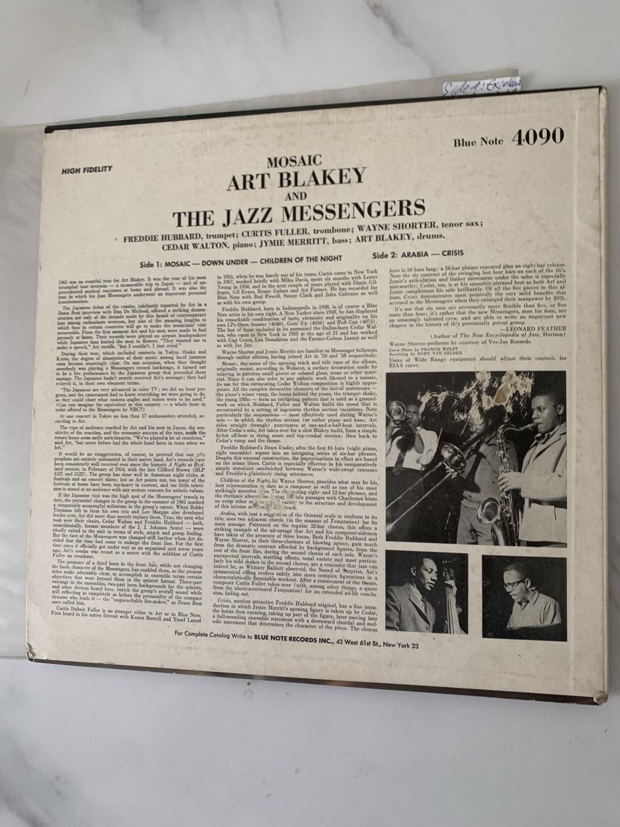 Dischi in vinile: Art Blakey(Wayne Shorter)Mosaic(Blue Note) – Usato da lausanne venduto da Ccheche 4