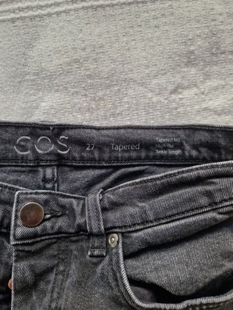 COS Jeans schwarz Grösse 27 Tapered, High Rise, mom jeans