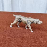 Vintage Hunde-Figur aus Metall
