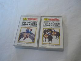 2x Die Brüder Löwenherz 1+2 Kassetten Kinder Hörspiel
