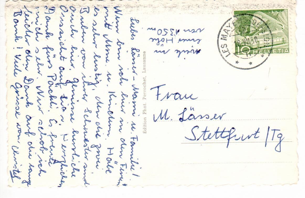 Cartoline postali: Mayens de Sion – Usato da Wolhusen venduto da Curver9 1