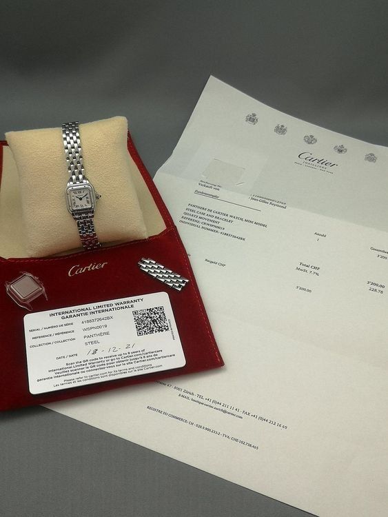 Cartier Orologi: Montre Panthère de Cartier - Mini Lady – Usato da Carouge GE venduto da Fill66 1