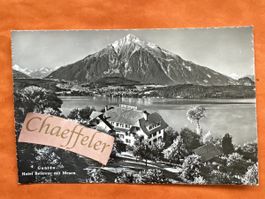 Gunten.  Hotel Bellevue mit Niesen