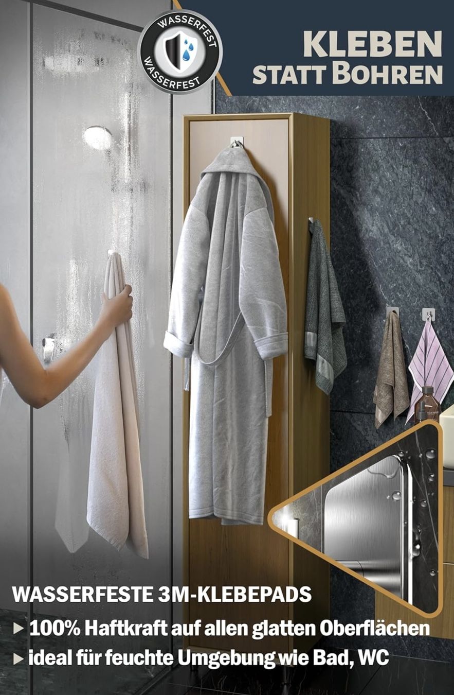 Ferramenta: Neu: 2x towel hooks – Nuovo e nell'imballaggio originale da Büsserach venduto da mis_fg52 2