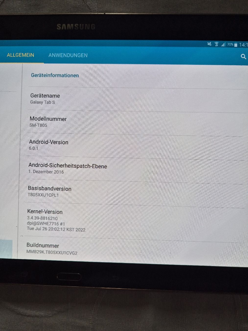 Samsung Tablet PC: Samsung Galaxy Tab S – Usato da Hörhausen venduto da Nuage81 2
