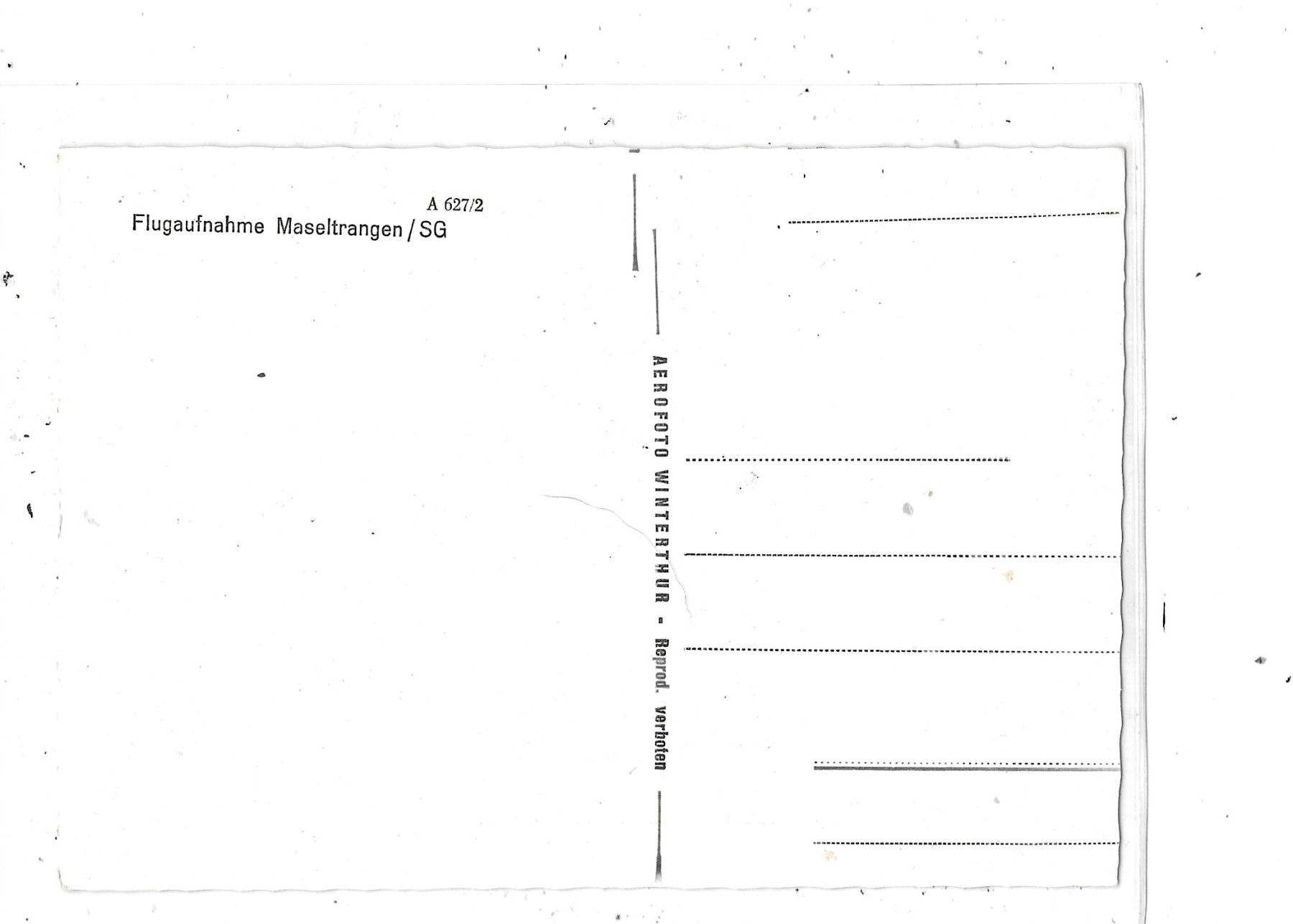 Cartoline postali: SG Maseltrangen Flugaufnahme – Usato da Schocherswil venduto da Wilare 1
